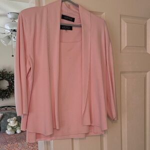 Kasper Women's Soft Pink Cardigan Set